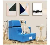 Mode nouveau cuir pliable escalier pour animaux de compagnie lit amovible pour animaux de compagnie chat chien rampe 3 étapes G