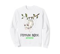 Mode Opossum Activé Illustration Opossum Aquarelle Sweatshirt