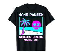 Mode Pause de Printemps sur Le Jeu Amusant rétro Pixel Art Gamer T-Shirt