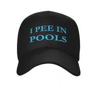 Mode Personnalisée Été Natation Je Pipi dans Piscines Casquette De Baseball Hommes Femmes Réglable Adulte Papa Chapeau Hip Hop Chapeau De Soleil, Cadeau de Noël