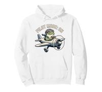 Mode Pilote allumé, Grenouille Mignonne Volant Avion Vintage Sweat à Capuche
