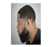 Mode Pompadour Hommes Barbe Coiffure Art Mural Toile Peinture Vintage Affiches Impressions Mur Photos pour Salon de Coiffure Décoration Murale Maison - 50x70cm sans Cadre