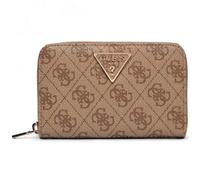 GUESS Laurel II SLG Medium Zip Around Wallet Latte Logo