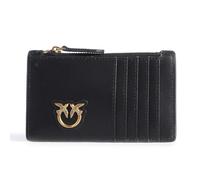 Pinko Airone Cardholder Veau Soie, Accessoire de Voyage-Pochette de Carte pour Voyageur Femme, Z99q_Noir-Antique Gold, U
