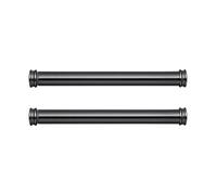 MODE Premium Collection Tringles à Rideaux Latérales avec Embouts en Graphite, Lot de 2, Tringles Réglables en Acier de 30,5 cm à 50,8 cm, Graphite