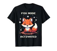 Mode renard activé | Design pixel renard, vibrations rétro furtives T-Shirt