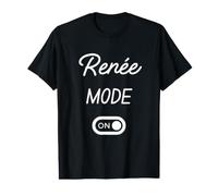 Mode Renée Activé Nom Drôle T-Shirt Graphique avec Valeur