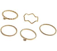 Mode Romantique Anneaux de Fiançailles pour Mariages Cadeaux 5 Pièces/3 Pièces Anneaux pour Doigts Poli Compacts Anneaux pour Pouce Empilables Accessoires pour Bijoux de Mode Durable Design