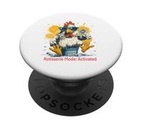 Mode rôtissoire activée drôle ménopause Poulet hénopause PopSockets PopGrip Adhésif