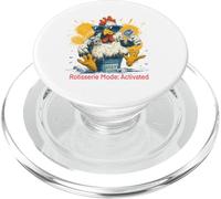 Mode rôtissoire activée drôle ménopause Poulet hénopause PopSockets PopGrip pour MagSafe