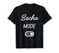 Mode Sacha Activé Nom Drôle T-Shirt Graphique avec Valeur