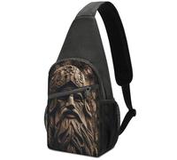 Mode Sacoche Tactique Dieu de la montagne sur l'arbre Sac De Poitrine Multifonction,Casual Sac à Dos Militaire pour Homme Femme Camping