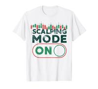 Mode Scalping activé - Stratégie de Trading Crypto Funny Scalpers T-Shirt Graphique avec Valeur, Homme, Blanc, XL