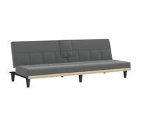 &Mode Sofa Convertible - Canapé-lit,Lit banquette avec porte-gobelets - gris foncé - tissu Sale782391