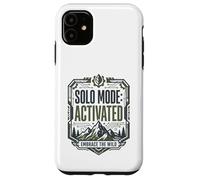 Mode Solo activé Embrace Wild Mountain Randonnée Aventure Coque pour iPhone 11