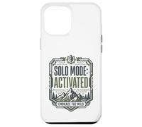 Mode Solo activé Embrace Wild Mountain Randonnée Aventure Coque pour iPhone 12 Pro Max