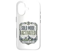 Mode Solo activé Embrace Wild Mountain Randonnée Aventure Coque pour iPhone 17