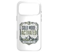 Mode Solo activé Embrace Wild Mountain Randonnée Aventure Coque pour iPhone 17 Pro Max