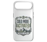Mode Solo activé Embrace Wild Mountain Randonnée Aventure Coque pour iPhone Air
