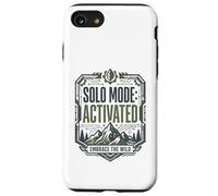 Mode Solo activé Embrace Wild Mountain Randonnée Aventure Coque pour iPhone SE (2020) / 7/8