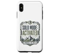 Mode Solo activé Embrace Wild Mountain Randonnée Aventure Coque pour iPhone XS Max