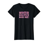 Mode Solstice d'hiver activé T-Shirt Graphique avec Valeur, Femme, Noir, M