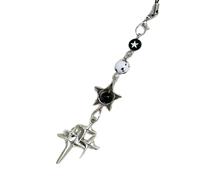 Mode Star Bead Phone Charm Handmade Bag Pendentif Alliage Texture Porte-clés Accessoire Adapté À Diverses Occasions Star Charm Phone Strap