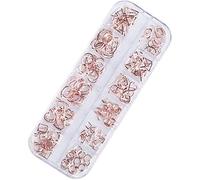 Mode Sternförmiger Rahmen DIY 3D Nail Art Dekorationen Nagelstecker Edelsteinnieten - 1 Box 12 Fächer - Stil 02, wie beschriebenLa mode