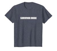 Mode Survivant T-Shirt, Enfant, Bleu Chiné, 8 Ans