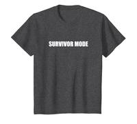 Mode Survivant T-Shirt, Enfant, Chiné Foncé, 12 Ans