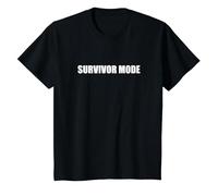 Mode Survivant T-Shirt, Enfant, Noir, 3 Ans