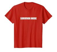 Mode Survivant T-Shirt, Enfant, Rouge, 6 Ans