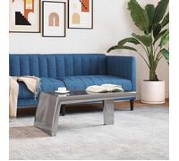 &Mode Table basse pour salon - Petite Table d'appoint - Aviator Style d'avion vintage Aluminium BEWI83041