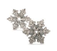 MODE Trollbeads Boucles D'Oreilles Étoile De Neige TAGEA-20009