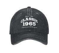 Mode Unisexe Golf 60 Années Vintage Casquette de Baseball Sun 1965 60e Anniversaire Chasse Camping Sunproof Lavé Trucker Hat Unisexe Adolescent Snapback Cap Sports Cadeau