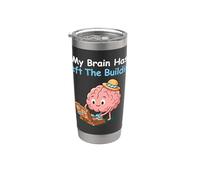 Mode vacances du cerveau de l'employé gauche Gobelet isotherme en acier inoxydable double paroi