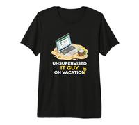 Mode Vacances Hors Bureau Professionnel Informatique Non supervisé T-Shirt Haut de Gamme