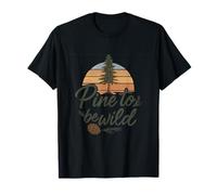 Mode Vacances Pine to Be Wild Pine Tree Sunset T-Shirt