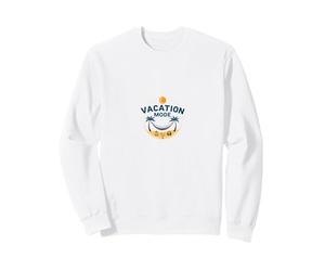 Mode Vacances Plage Tropicale Escapade détente Sweatshirt, Unisexe pour Adultes, Blanc, XXL