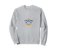 Mode Vacances Plage Tropicale Escapade détente Sweatshirt, Unisexe pour Adultes, Gris Chiné, S