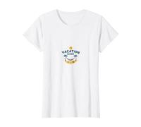 Mode Vacances Plage Tropicale Escapade détente T-Shirt, Femme, Blanc, L