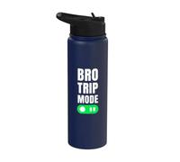Mode voyage Bro sur drôle Bros vacances blague Stainless Steel Insulated Water Bottle
