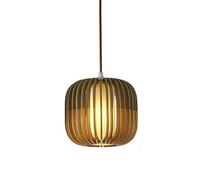 MODEBHD Lampe À Suspension en Bois Naturel, Suspension Dôme en Osier Tissé À La Main avec Lumière Réglable, Suspension E27 À 1 Lumière, pour Lumière Unique en Rotin De Couloir De Restaurant