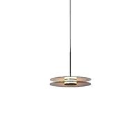 MODEBHD Lampe à Suspension en Verre Double Couche Italienne Soucoupe Volante Lampe Suspendue disques en Forme de Lustre Cuisine îlot Restaurant Chambre Lampe à LED Longueur 28 cm Hauteur réglable
