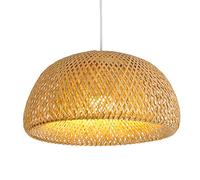 MODEBHD Lampe Suspendue Tissée À La Main, Lampe Suspendue en Bambou D'Asie du Sud-Est, Lampe Tissée en Bambou Réglable en Hauteur E27, Adaptée À La Chambre, Au Couloir, Au Salon, À La Lampe Suspendue