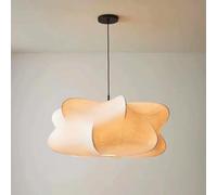 MODEBHD Lampes suspendues simples japonaises Lampe à suspension cocon de ver à soie Café Maison Art Décor Lampe suspendue Plafond en soie Lampe suspendue Lustre blanc pour table Salon Salle d'expositi