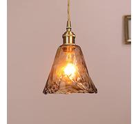 MODEBHD Rétro Dorp Light Suspension en Verre épais 1 lumière Industrielle Forme spéciale éclairage de Plafond, éclairage de Couloir pour Cuisine, entrée, Chambre à Coucher, Lampe à Suspension de Hall