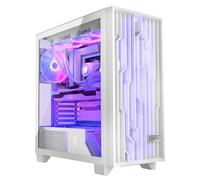Modecom Boîtier PC Volcano PERUN APEX ARGB – Tour Midi ATX – Éclairage personnalisable – Blanc