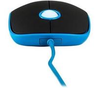 ModeCom MC-M111 - Souris - optique - 3 boutons - filaire - USB - noir, bleu Noir G
