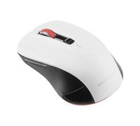 Modecom MC-M9.1 Souris Optique 1600 DPI USB Type-A Ambidextre 4 Boutons Programmables, Câble 1.8m, Compatible Windows/Linux, Noir/Blanc